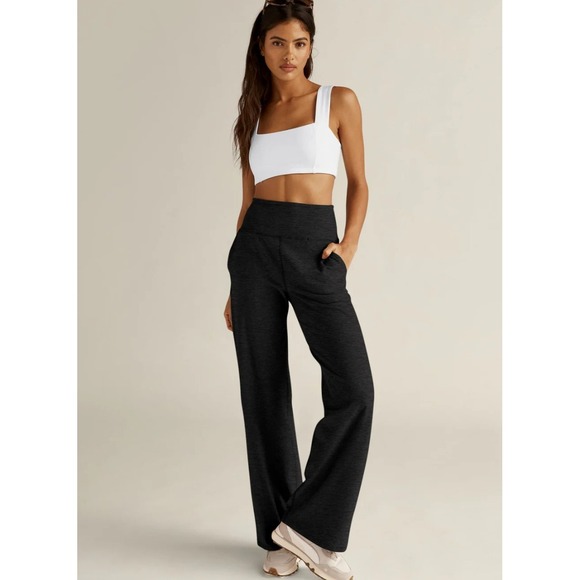 Beyond Yoga Pants - Beyond Yoga Spacedye Laid Back Wide Leg Pant Womens S Athleisure Loungewear EUC